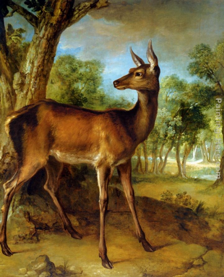 Jean-Baptiste Oudry The Watchful Doe